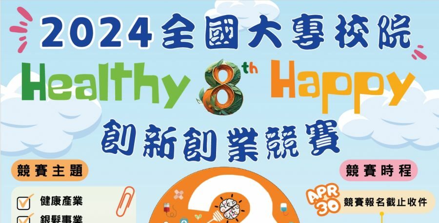 國立臺北護理健康大學2024全國大專校院Healthy x Happy 創新創業競賽